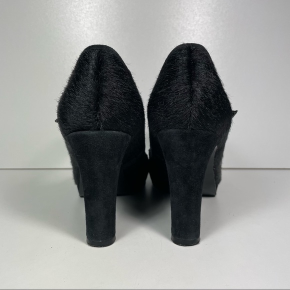 Lauren Ralph Lauren black cowhide black suede Mary Janes pumps Size 6 - Picture 6 of 10